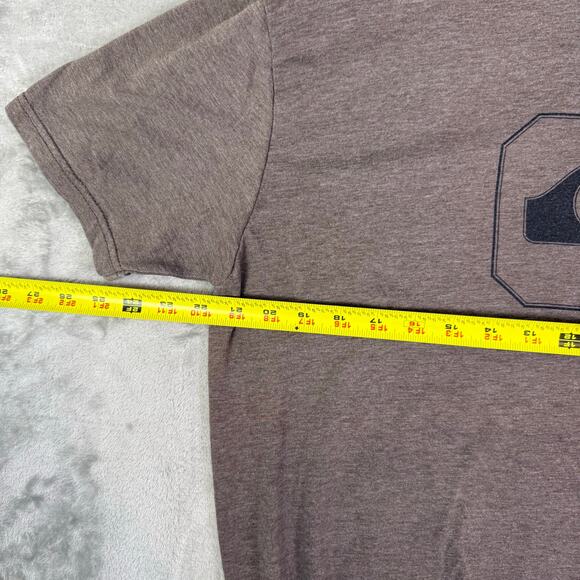 Quicksilver men’s brown vintage surfer shirt size large middle graphic y2k - Picture 6 of 7